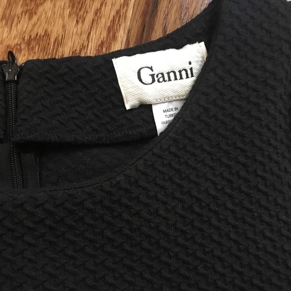 ANTHROPOLOGIE  BLACK TEXTURED DRESS MADE IN TURKEY - MEDIUM - Picture 2 of 2